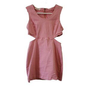 Pacsun Mini Dress Medium Womens Pink Cutout Zip‎ Back Sleeveless